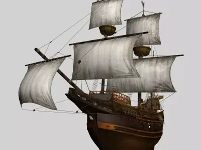 Mayflower  Sailboat 3D model