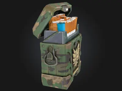 Cigarette Armor Pack  Gritty Style with a Smoked Edge 3D model