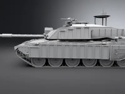 Fv4034 Challenger 2 Scale model 3D print model