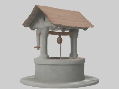 Well Model Low-poly 3D model buy