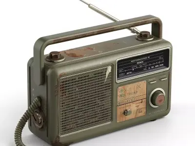 Survival Radio 3D Model V02 Low-poly 3D model