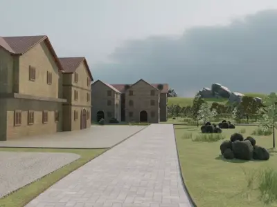 Village Overview 3D model purchase