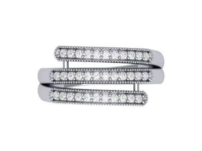 Wedding Ring 3D print model 84