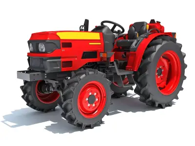Farm Tractor 3D model shop