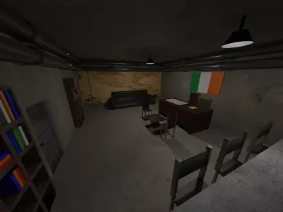 Military Bunker - Ireland Low-poly 3D model