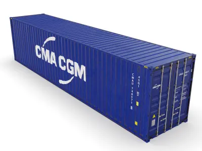 40 feet CMA-CGM High Cube shipping container 3D model