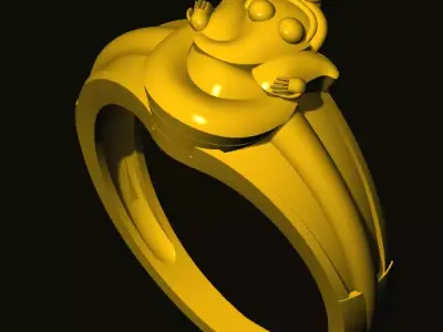 ganesh ganesha ring 3D print model