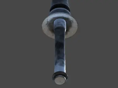 Reims1 two swords Low-poly 3D model