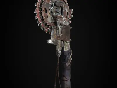 Apocalypse Weapon Low-poly 3D model