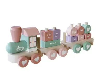 Toy Train Free 3D model order