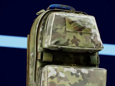 TYR Tactical Tuesday  Huron Collapsible Direct Action V1 Low-poly 3D model