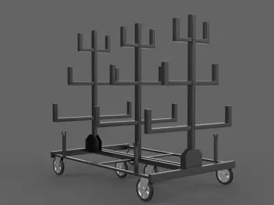Pipe Rack 3D model