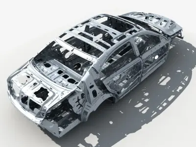 Car Frame 01 3D model