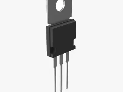 Power Resistor Low-poly 3D model