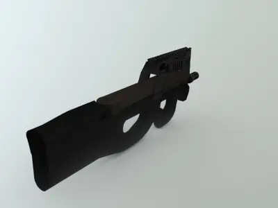 SMG P90 Low-poly 3D model