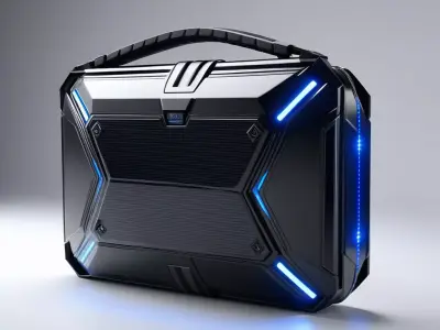 Futuristic Portable Gaming Speaker 3D model