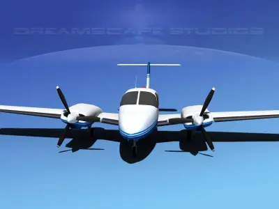 Piper PA-44-180T Turbo Seminole V05 3D model