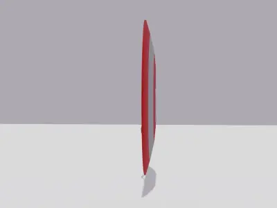 captain america sheild Low-poly 3D model
