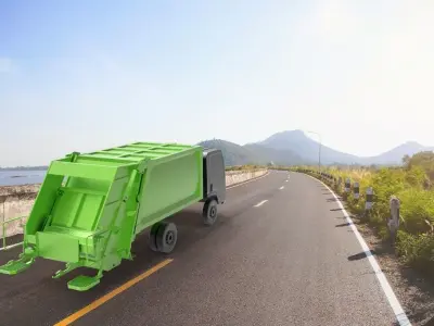 Garbage Truck 3D model purchase