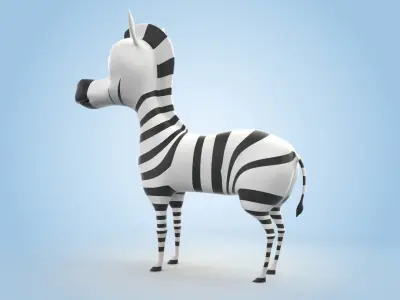 Zebra 3D model