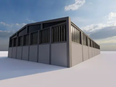 Warehouse-Warehouse Building 3D model 3