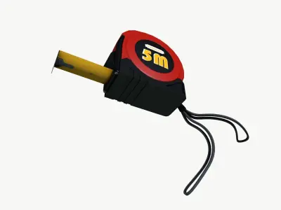 Measuring tape Low-poly 3D model order