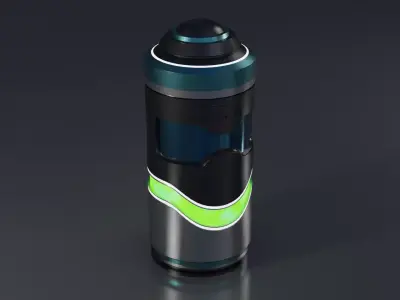 Sci-Fi Mini Capsule-1 Low-poly 3D model
