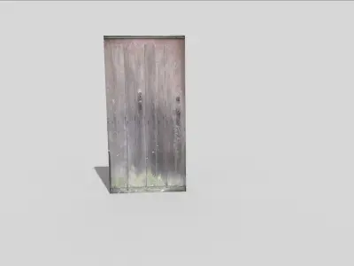 low poly door wooden Low-poly 3D model purchase