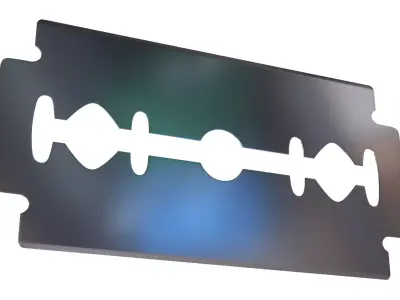 Razor Blade PBR Low-poly 3D model