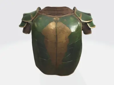 Turtle armor 3D model
