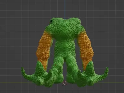 titan monster model 3D model