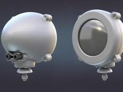 US Military Lights Collection 3D model