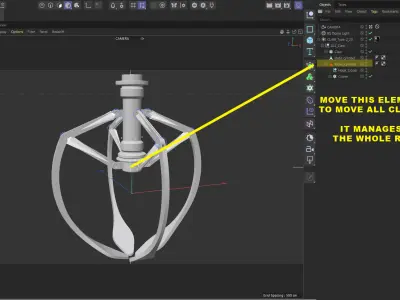 Metal Claw 20 with RIG 3D model