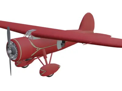 Lockheed Vega Low-poly 3D model purchase