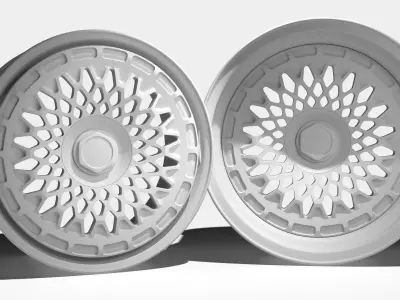 Rotiform LHM R Wheel Rim  3D Model UVW Unwrapped 3D model