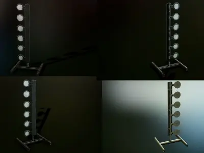 Shooting targets pack Low-poly 3D model