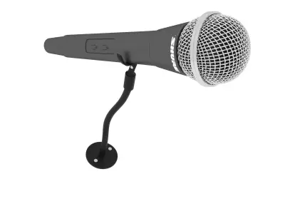 mic 3d model microphone 3D model