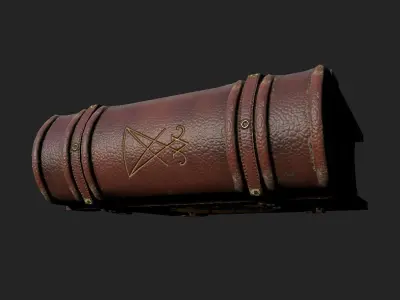 Old Magic Book Low-poly 3D model
