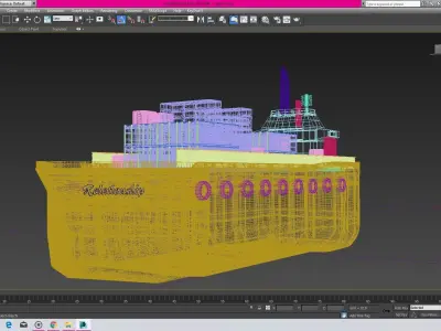 Cargo Container Ship  3D model