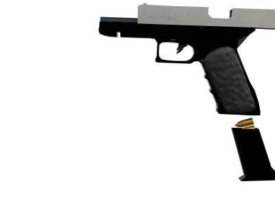 Glock 3D Model  Low-poly 3D model