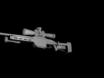 Sniper rifle Free 3D model purchase
