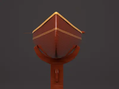 Canoe Low-poly 3D model from CGTrader