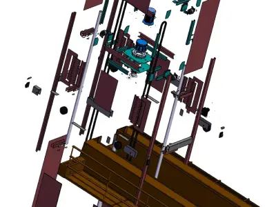 Gantry-type Mine Sampling Machine 3D model