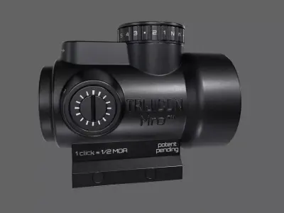 Scope-Trijicon-Red Low-poly 3D model