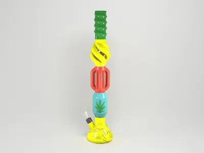 BUILD A CUSTOM BONG - MIDDLE PART  - SWIRLING TUBE 3D print model