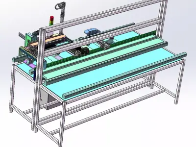Online PCBA dispensing machine 3D model