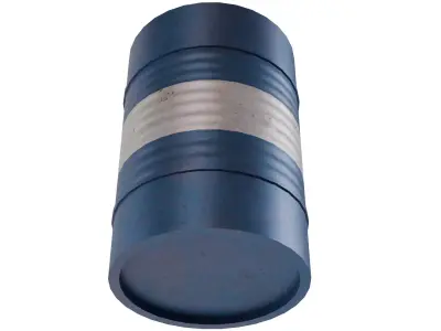 Metal Barrel V1 Low-poly 3D model