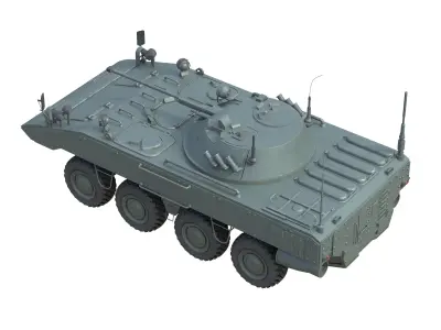 K-17 Bumerang armored Infantry Fighting Vehicle  Low-poly 3D model