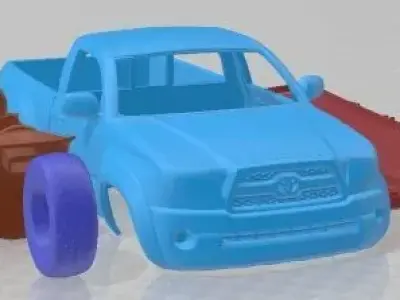 Toyota Tacoma RegularCab 2011 Printable Car 3D print model