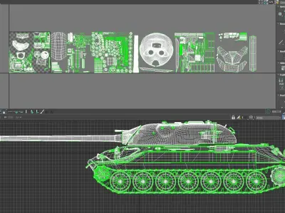 IS-7 Russian Tank 3D model